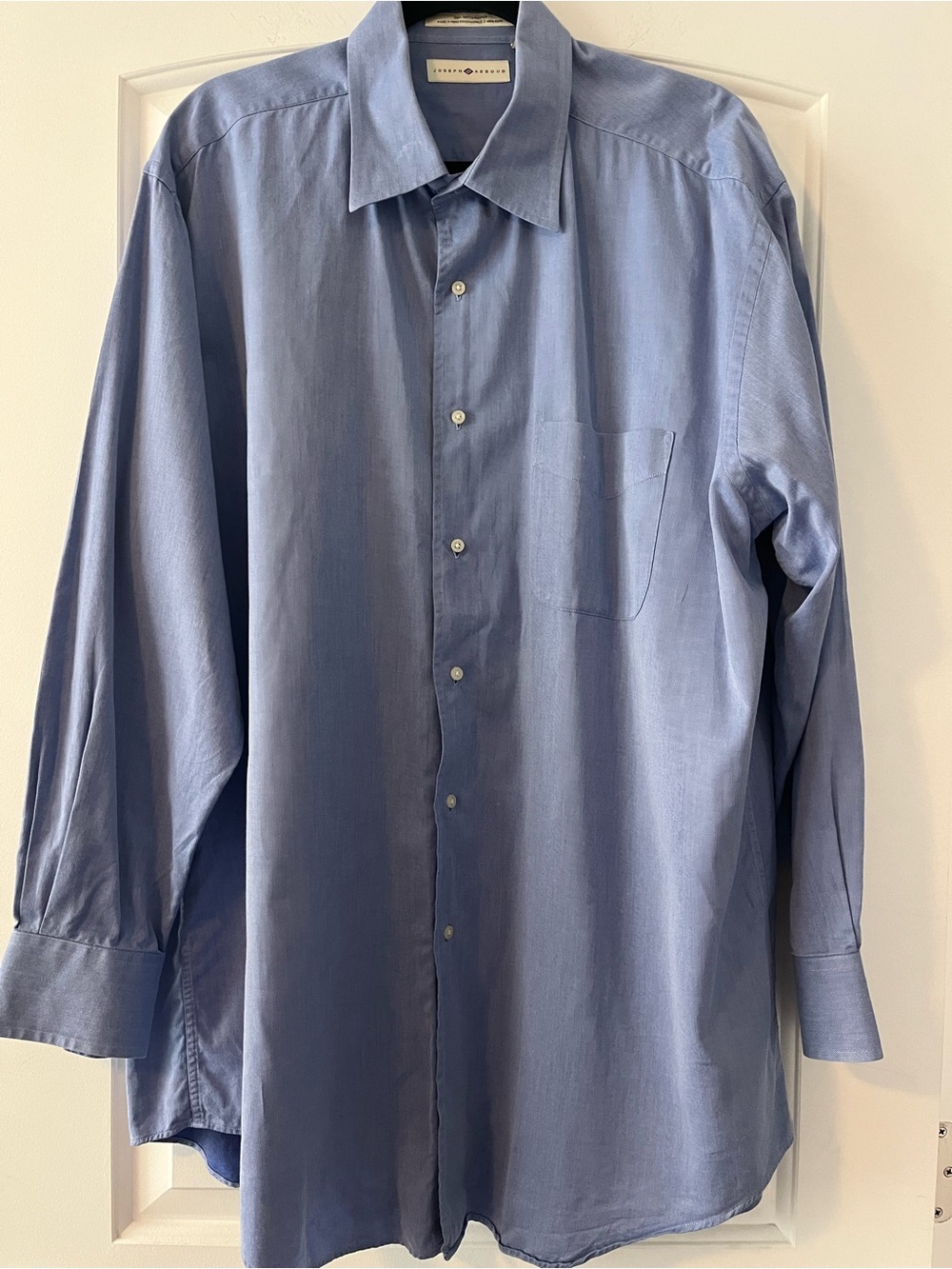 Joseph Abboud Men's Light Blue Button-Up Dress Shirt